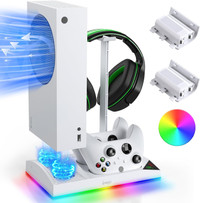 NEW RGB Cooling Fan Stand for Xbox Series S Console Charging