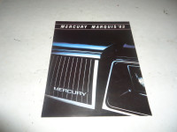 1983 MERCURY MARQUIS DEALER SALES BROCHURE. CAN MAIL IN CANADA.