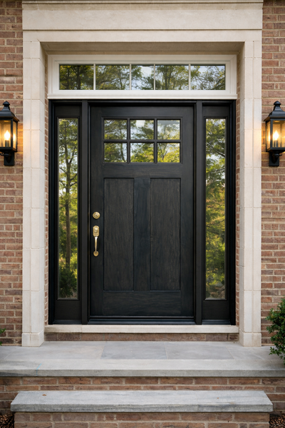 Hardwood entry doors, View more
