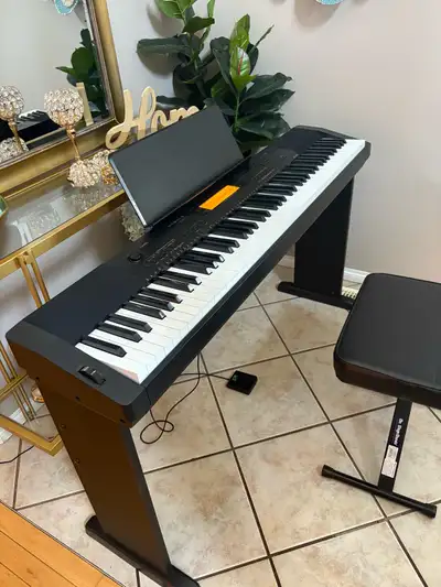 PIANO WITH 88 WEIGHTED KEYS IN PERFECT CONDITION & ACCESSORIES , View more
