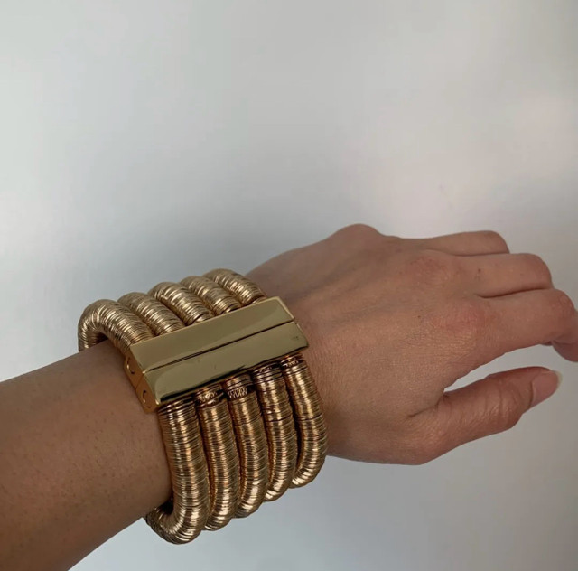 RARE Balmain X H and M Gold Bracelet/Cuff — Limited Edition in Jewellery & Watches in City of Toronto - Image 3