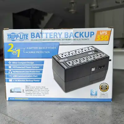 Tripp Lite INTERNET550U UPS Uninterruptible Power Supply, View more