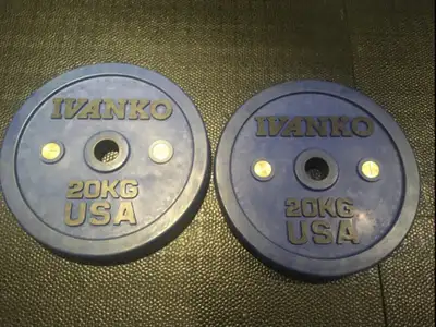Ivanko Olympic calibrated bumper weight plates , View more