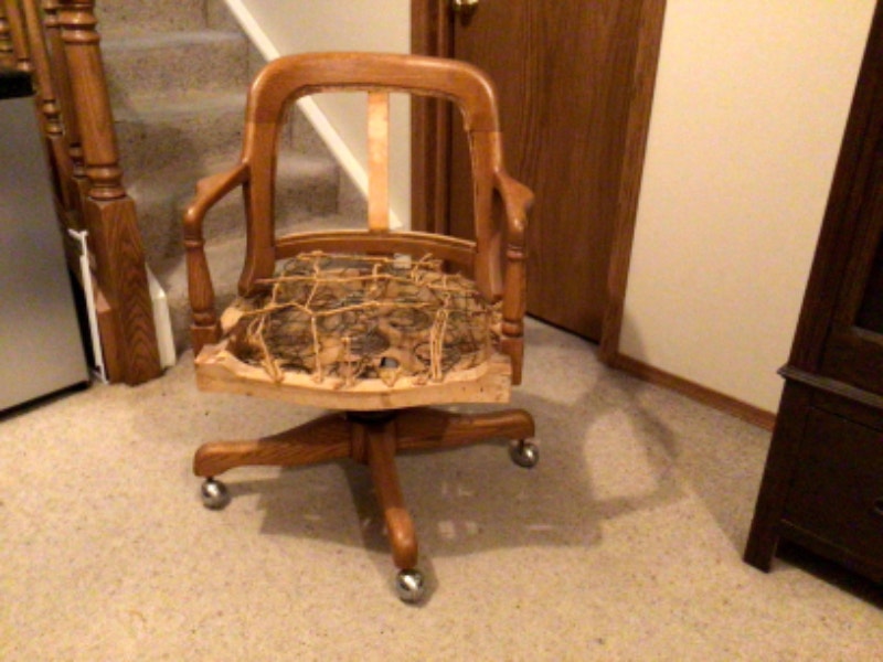 Antique oak office chair project Free Stuff Calgary Kijiji