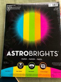 ASTROBRIGHTS Paper,   5-Color Assortment, 100 Sheets