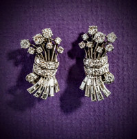 Elegant Vintage Diamond Earrings