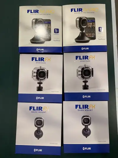 FLIR fox pro 2 cameras - each comes with waterproof case and dash mount. New condition