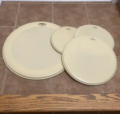 Aquarian Deep Vintage 2 Drum Head Pack New - 22 16 13 12 / drums, View more