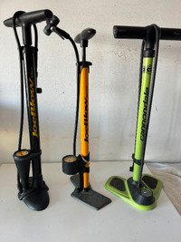 BICYCLES FLOOR PUMPS, 3 MODELS AVAILABLE, DUAL COMPATIBILITY, PR