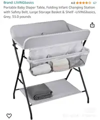 Portable Baby diaper Table, 
