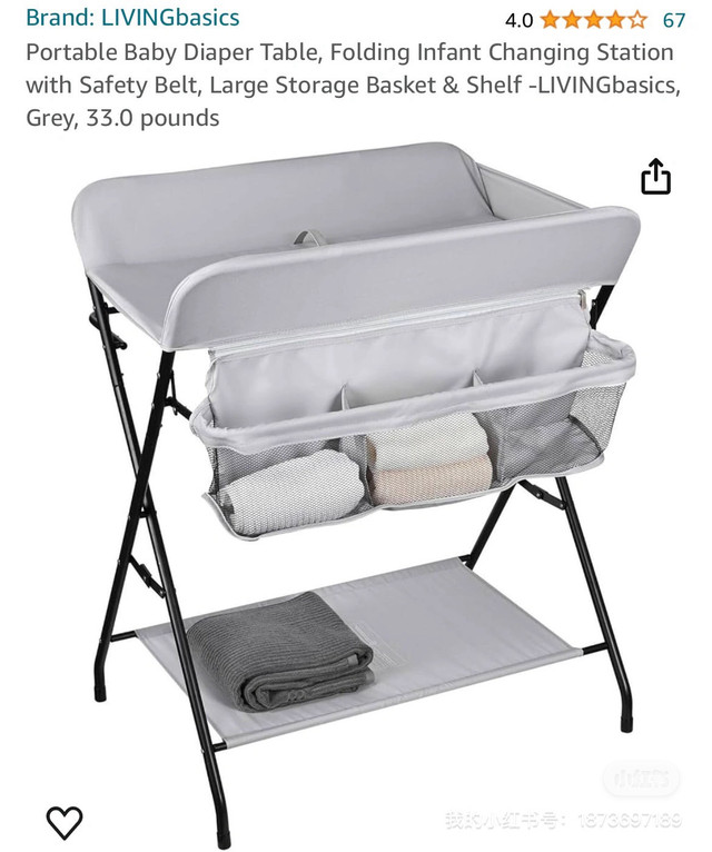 Portable Baby diaper Table,  in Bathing & Changing in Markham / York Region