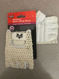 NWT Women’s Mesh/Leather Lifting Gloves-Size M by “Valeo”