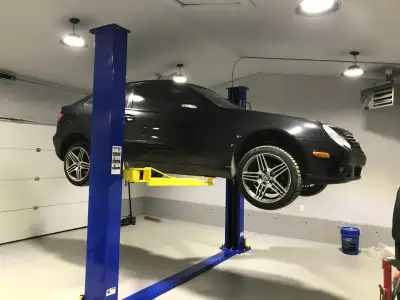 Car lift for private garage - low ceiling car hoist, View more