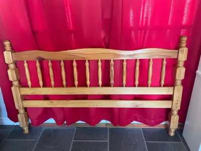 Solid pine headboard-double, View more