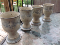 Donn Zver Pottery Wine/Water Goblets