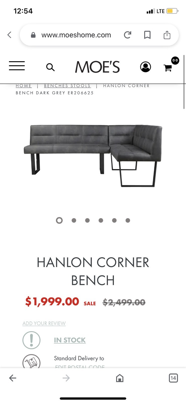 High end corner banquette dining seating benches Dining Tables & Sets