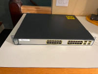 Cisco WS-C3750G 24 Port PoE Switch