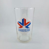 Edmonton XI Commonwealth 1978 Games Drinking Glass Clear Alberta