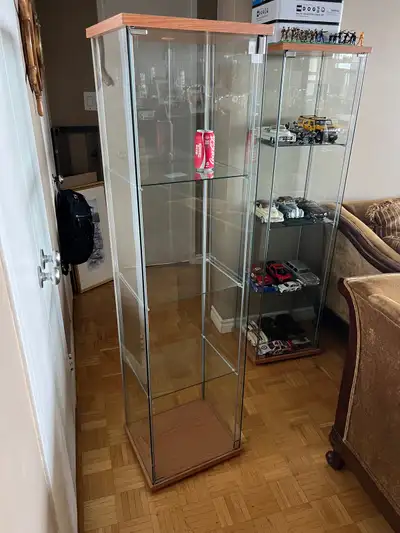 Detolf Glass Display Cabinet Ikea. In birch colour. Delivery available for extra $20