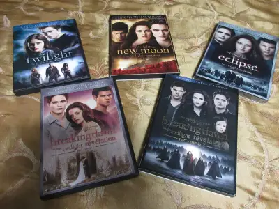 5 x Twilight Movie Saga 2 x Disc Special Edition DVDs Complete, View more