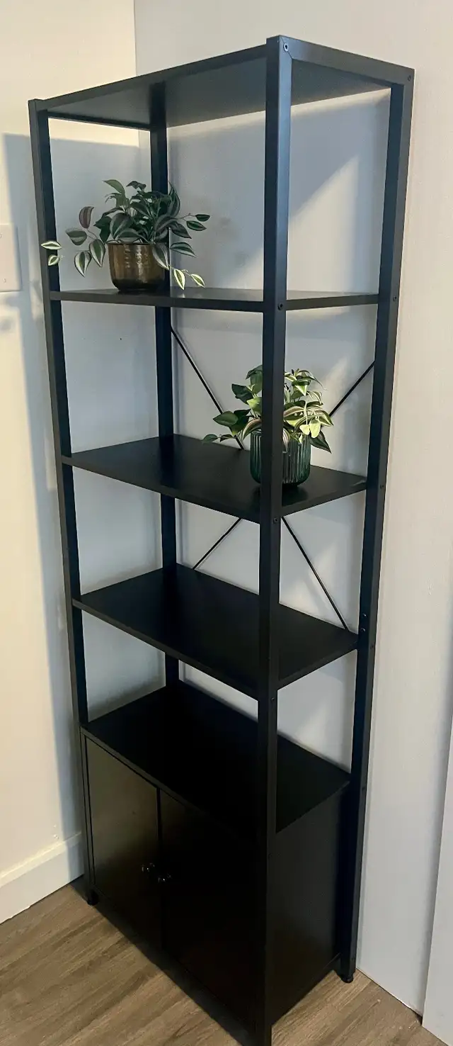 5ft 10” Tall Black Shelf / Bookcase $80 - OBO in Bookcases & Shelving Units in Barrie - Image 3
