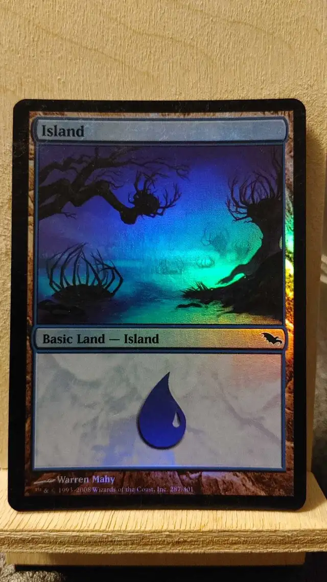 Island (287) Shadowmoor Basic Land MAGIC THE GATHERING MTG CARD  in Arts & Collectibles in Edmonton - Image 2