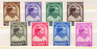 BELGIQUE. Série # 3 de timbres avant de la 2ème Guerre Mondiale.