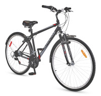 Supercycle Solaris Hybrid Bike, 700C, Grey, With Accessories