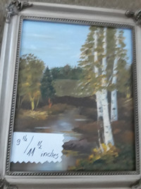 Signed paint  9 1/2  /  11 1 / 2  inches     $40