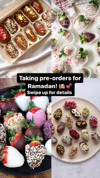 Ramadan chocolate dates or strawberries