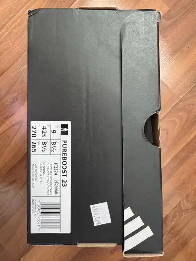 Brand new Adidas pureboost 23 triple white us9