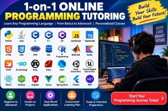 Python | Java | C++ | C# Programming – 1-on-1 Online Classes