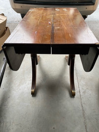 Dining Table with Drop Leafs and Chairs - vintage $1955
