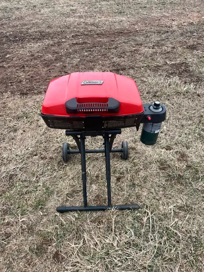 Coleman BBQ used two summers camping. Single burner works great! Call or text 902-393-0064