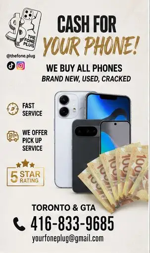 WE BUY USED BROKEN & NEW IPHONES- Call/text today, View more