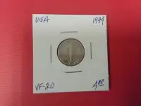 1944     USA One Dime    Coin