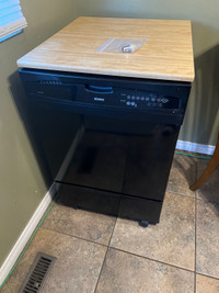  Portable dishwasher, Kenmore with heat dry 