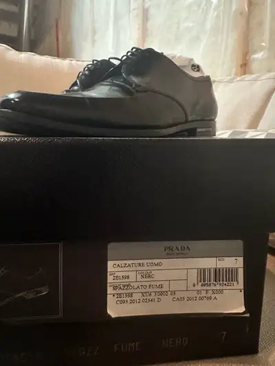 Men’s genuine leather Prada dress shoes, View more
