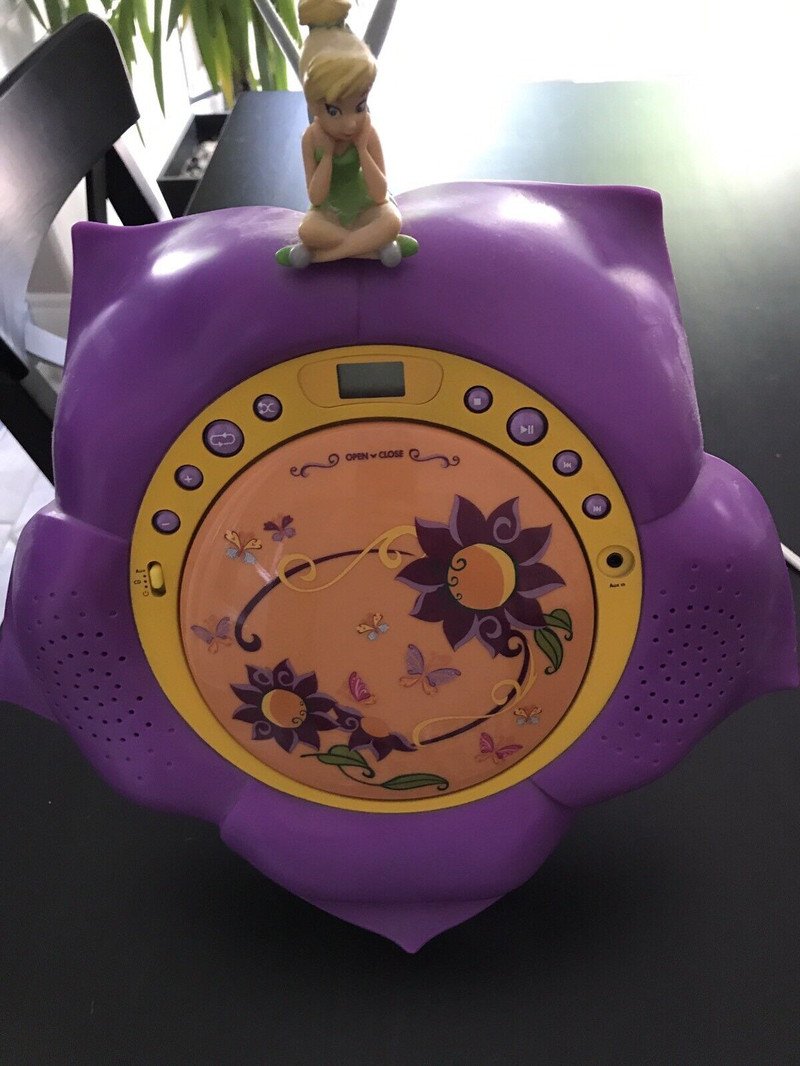 Tinker belle alarm clock and CD player, used for sale  