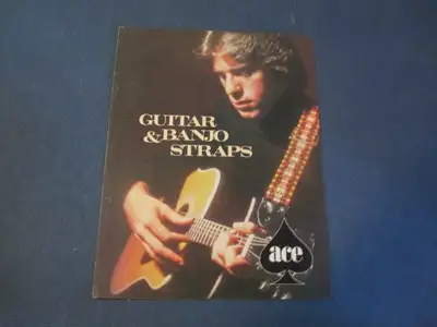 Vintage color brochure from ACE MUSICAL PRODUCTS of Lynbrook, New York. No date is marked but I beli...