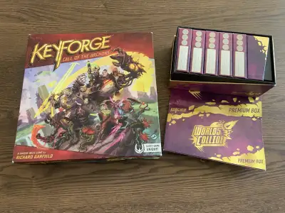 Keyforge deck building card game, View more