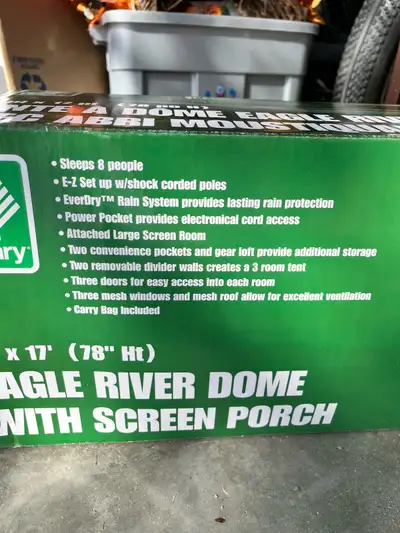 brand new in SEALED box 8 person tent purchased from sears years ago!! WSPU