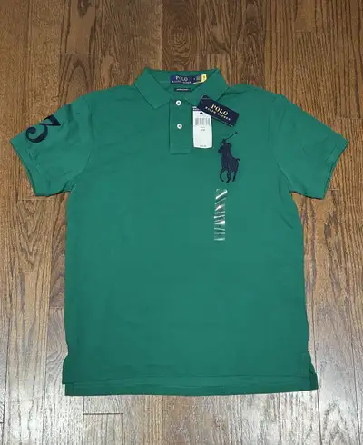 Polo Ralph Lauren Big Pony Mesh Custom Slim Fit Polo Shirt , View more