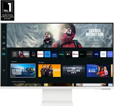 SAMSUNG 32" 4K Smart Computer Monitor & Smart TV Remote + Camera, View more