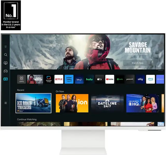 SAMSUNG 32" 4K Smart Computer Monitor & Smart TV Remote + Camera in Monitors in West Island - Image 2