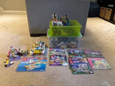 Multiple Lego friends sets 41317 - Sunshine catamaran 41122 - Adventure camp tree house 41135 - Livi...