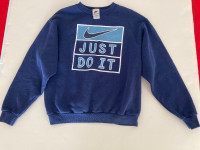 Vintage Navy Nike Sweatshirt Youth Medium Just Do It