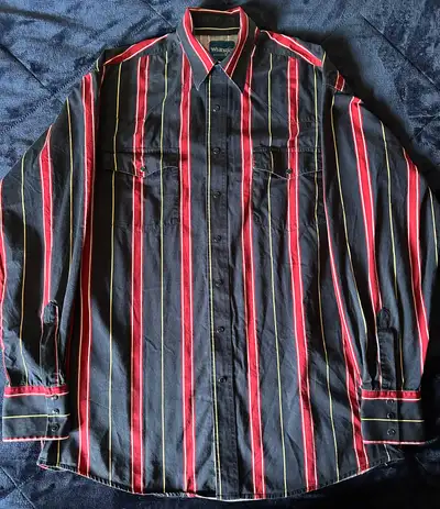 Wrangler Onyx Pearl Snap Classic Button Down - Large Tall, View more