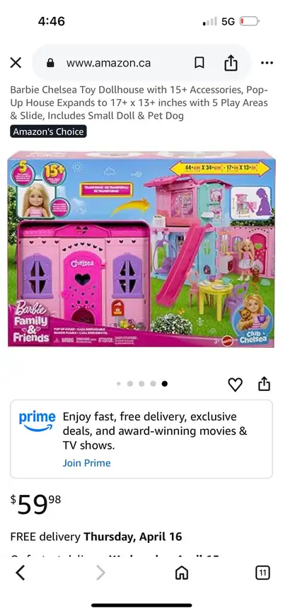 Barbie Chelsea Playhouse, View more
