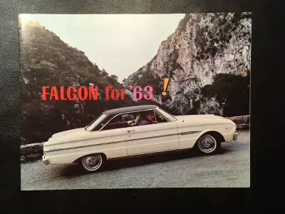 1963 and 1967 ford falcon literature and sales brochures...NEW OLD STOCK....only 61 years old...Will...